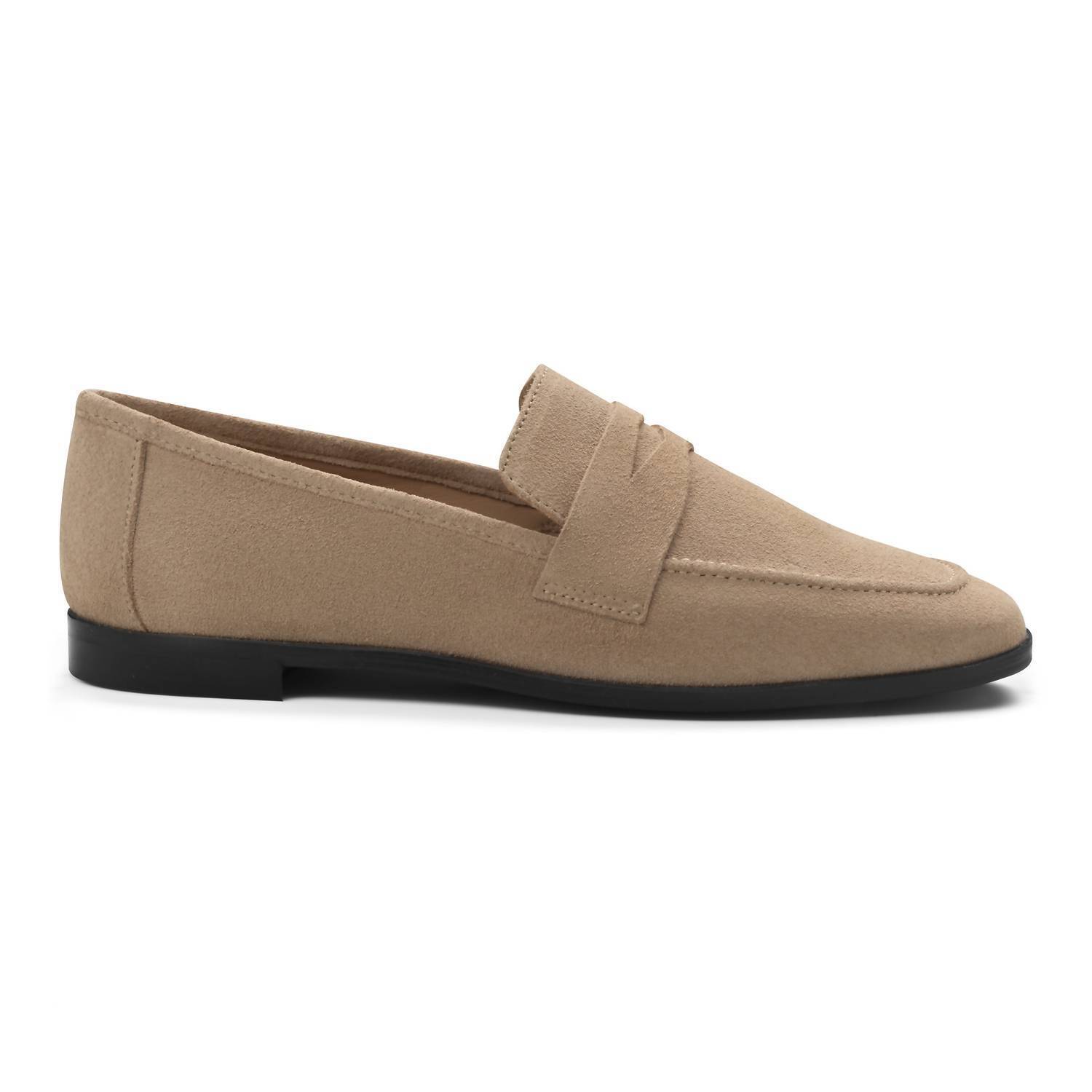 New Blublonc Women's Victoria Loafer In Taupe Suede